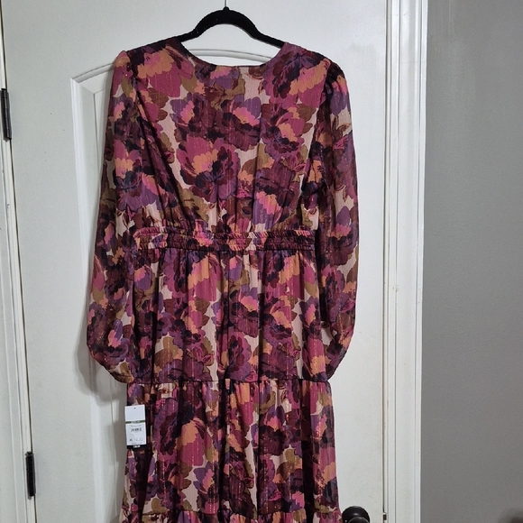 Sofia by Sofia Vergara Multicolor Floral Long Sleeve Dress - Picture 9 of 9